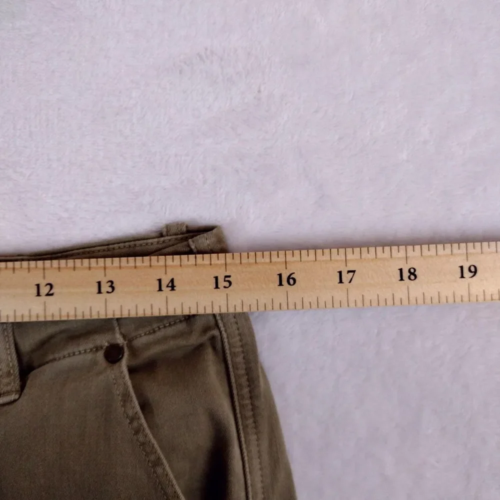 Michael Michael Kors Womens Olive Green Cargo Jogger Pants‎ Size 8 Zip Utility